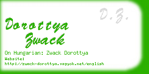 dorottya zwack business card